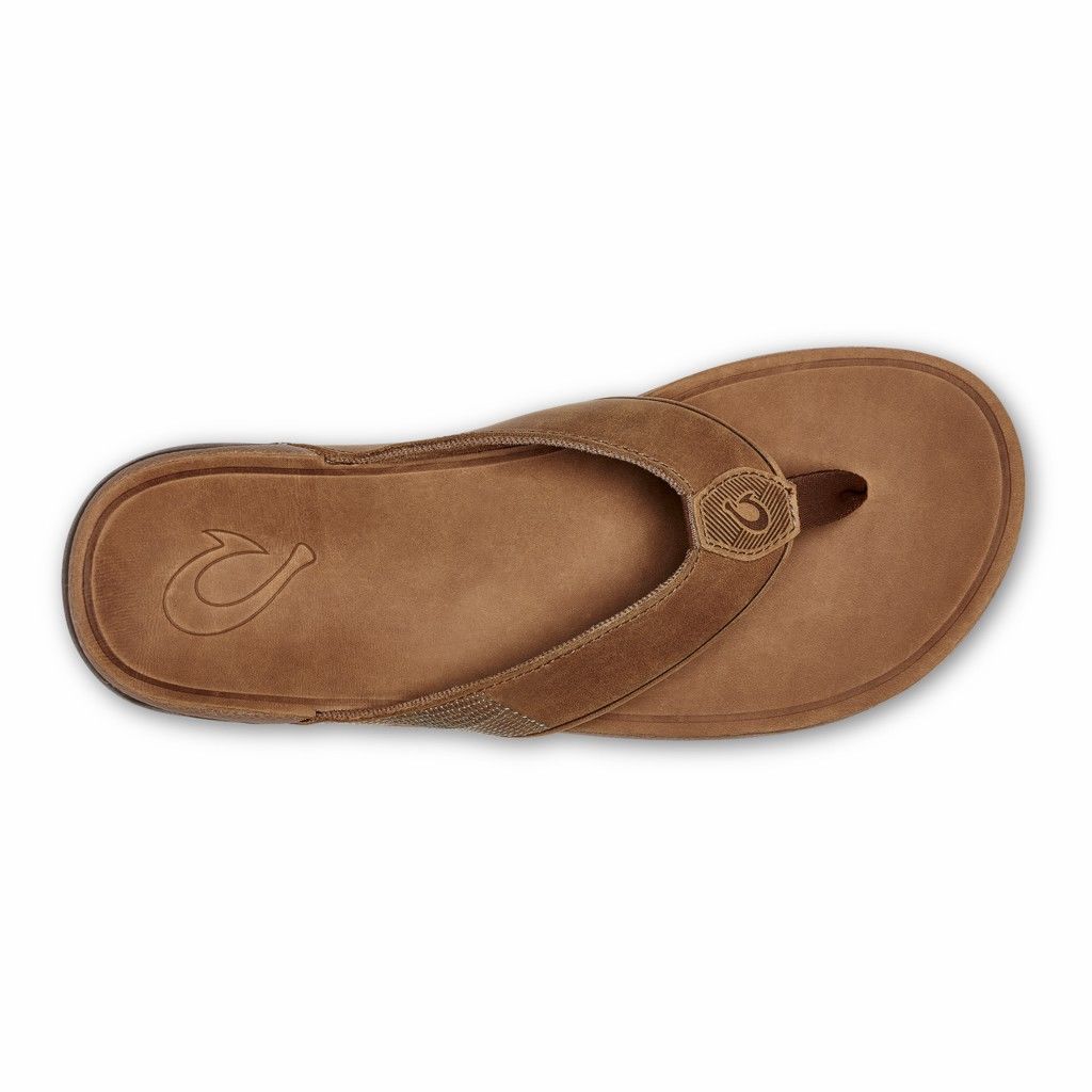 Sandalias Olukai Tuahine - Chanclas Hombre Cafes 20283-450